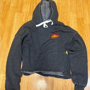 Gray Kansas City chiefs vintage Hoodie